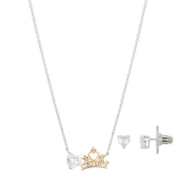 Disney Classics 2-pc. Cubic Zirconia Crown Princess Jewelry Set