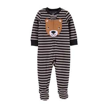 Carter's Fleece Baby Boys Long Sleeve Footed One Piece Pajama