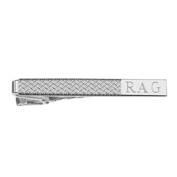 Personalized Wave Pattern Tie Bar