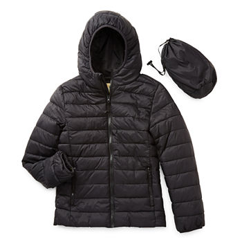Thereabouts Little & Big Unisex Hooded Packable Midweight Puffer Jacket