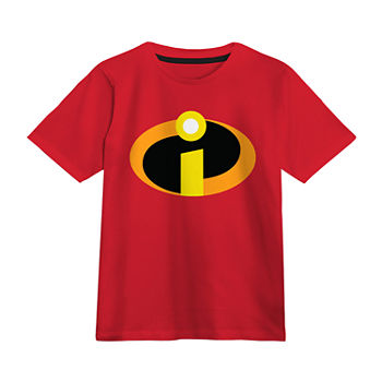 Disney Little & Big Boys Round Neck The Incredibles Short Sleeve Graphic T-Shirt
