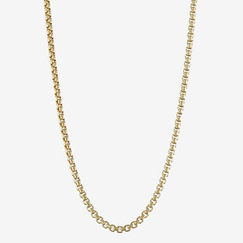 14K Gold 20 Inch Solid Box Chain Necklace