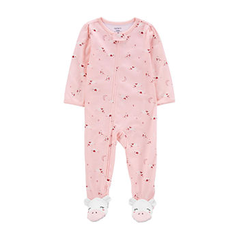 Carter's Toddler Girls Long Sleeve Footed One Piece Pajama