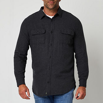 mutual weave Big and Tall Mens Long Sleeve Regular Fit Flannel Shirt