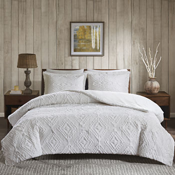 Woolrich Teton Plush 3-pc. Embroidered Coverlet Set