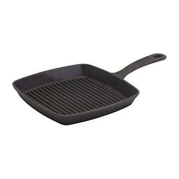 Mason Craft And More 8" Mcm Square Cast Iron Grill Pan