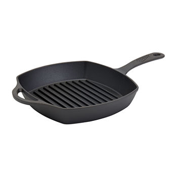 Mason Craft And More 10.25" Mcm Square Pan With Assist Handle Cast Iron Grill Pan