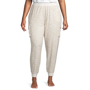 Ambrielle Womens Plus Cargo Pajama Pants