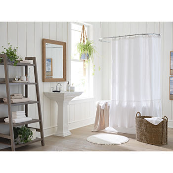 Cottage Core Neutral Ruffle Bathroom Collection