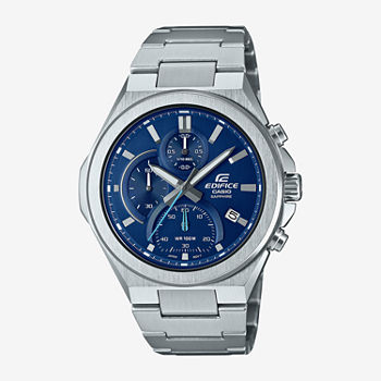 Casio Mens Silver Tone Stainless Steel Bracelet Watch Efb700d-2av