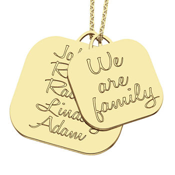 Personalized "We Are Family" Pendant Necklace
