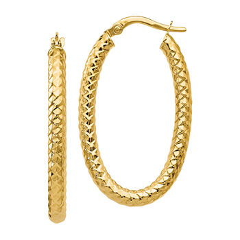 Made in Italy 14K Gold 32mm Hoop Earrings