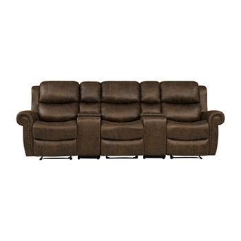 Faux Leather Brown Sofas For The Home, Jcpenney Leather Sofa