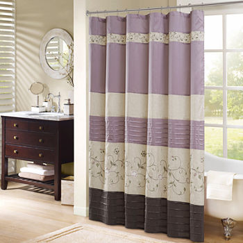 shower curtains purple shower curtains for bed & bath - jcpenney