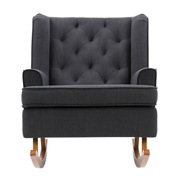 Boston Collection Tufted Rocking Chair