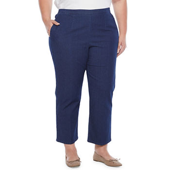 Alfred Dunner Montana Sky Womens Straight Pull-On Pants