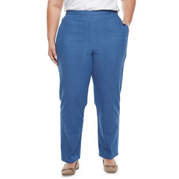 Alfred Dunner Montana Sky Womens Straight Pull-On Pants