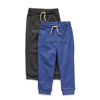 Okie Dokie Toddler Boys Mid Rise Cuffed Sweatpant