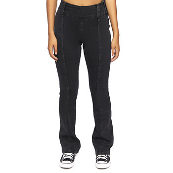 Forever 21-Juniors Callie Denim Option Stretch Fabric Womens Mid Rise Regular Fit Bootcut Jean