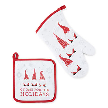 Homewear Holiday Gnome For The Holidays 2-pc. Mitt + Pot Holders