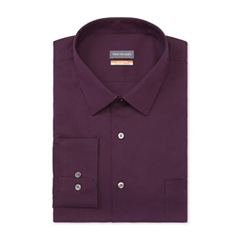 Van Heusen Extra Tall Mens Spread Collar Long Sleeve Stretch Stain Resistant Dress Shirt