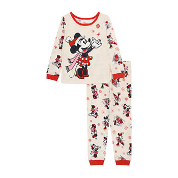 Disney Collection Toddler Girls 2-pc. Mickey and Friends Minnie Mouse Pajama Set