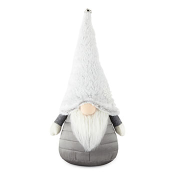 North Pole Trading Co. Chateau 15" Gray Fur Hat Round Gnome
