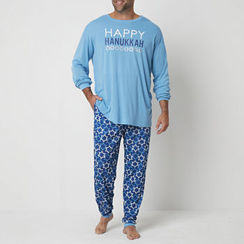 Hope & Wonder Happy Hannukah Mens Big and Tall 2-pc. Pant Pajama Set