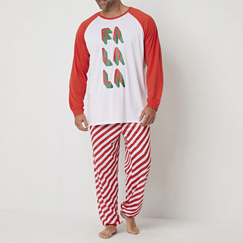 Hope & Wonder Fa La La Christmas Mens Big and Tall Pant Pajama Set