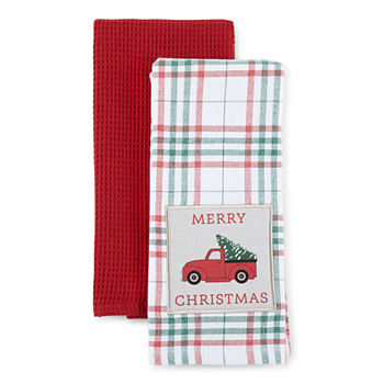 Homewear Holiday Merry Christmas Truck 2-pc. Kitchen Towel