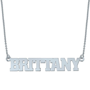 Personalized Block Name Necklace