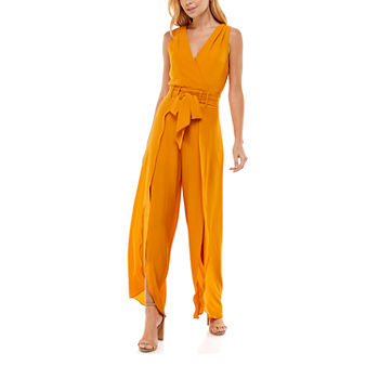 Premier Amour Sleeveless Belted Jumpsuit