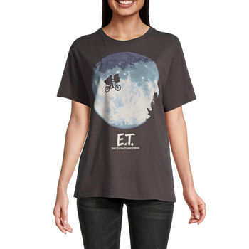 Juniors ET The Extraterrestial Womens Crew Neck Short Sleeve Graphic T-Shirt
