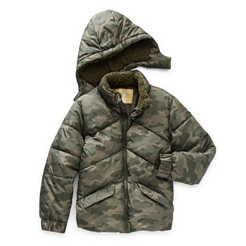 Thereabouts Little & Big Boys Hooded Heavyweight Puffer Jacket