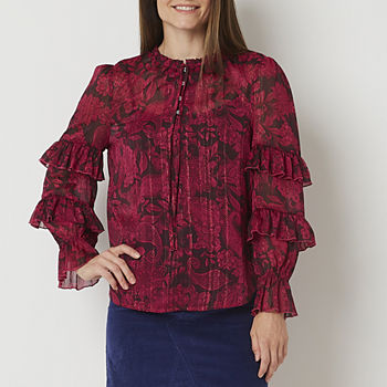 Frye and Co. Womens Long Sleeve Blouse