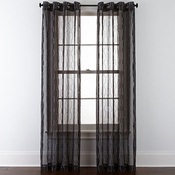 Studio Sheer Grommet Top Single Curtain Panel