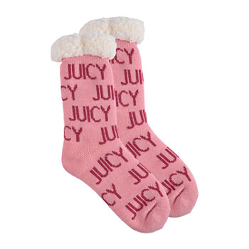 Juicy By Juicy Couture Womens 1 Pair Slipper Socks
