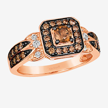 Le Vian® Ring featuring 5/8 CT. T.W. Chocolate Diamonds®  1/8 CT. T.W. Nude Diamonds™  set in 14K Strawberry Gold®