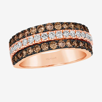 Le Vian® Ring featuring 7/8 CT. T.W. Chocolate Diamonds®  3/8 CT. T.W. Nude Diamonds™  set in 14K Strawberry Gold®