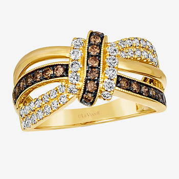 Le Vian® Ring featuring 1/2 CT. T.W. Nude Diamonds™  3/8 CT. T.W. Chocolate Diamonds®  set in 14K Honey Gold™