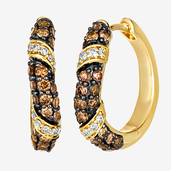 Le Vian® Earrings featuring 7/8 CT. T.W. Chocolate Diamonds®  1/6 CT. T.W. Nude Diamonds™  set in 14K Honey Gold™