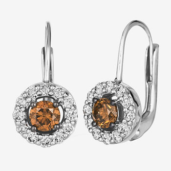 Le Vian® Earrings featuring 3/8 CT. T.W. Chocolate Diamonds®  3/8 CT. T.W. Nude Diamonds™  set in 14K Vanilla Gold®