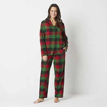 North Pole Trading Co. Womens Long Sleeve 2-pc. Pant Pajama Set