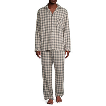 St. John's Bay Flannel Mens Big and Tall 2-pc. Pant Pajama Set
