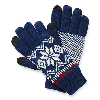 St. John's Bay Fairisle Mens Cold Weather Gloves