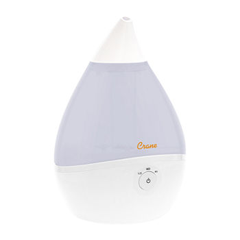Crane Droplet 0.5 Gallon Ultrasonic Cool Mist Humidifier - White