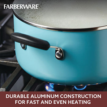 Farberware Smart Control With Lid 14-pc. Aluminum Dishwasher Safe Non-Stick Cookware Set