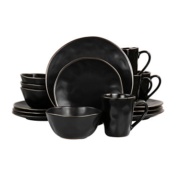 Elama Modern 16-pc. Stoneware Dinnerware Set