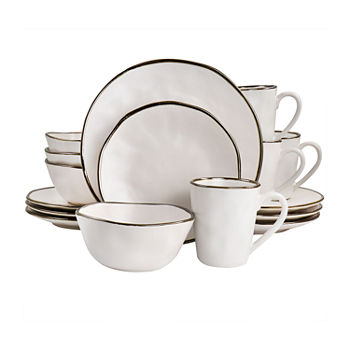 Elama 16-pc. Stoneware Dinnerware Set