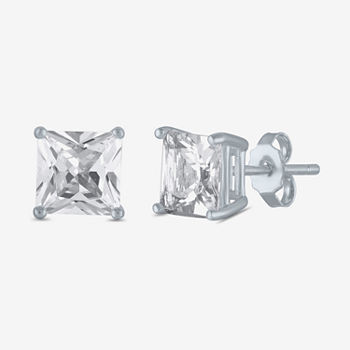 LIMITED TIME SPECIAL! 2.5 CT.T.W. Princess Cut Lab-Created White Sapphire Stud Earrings in Sterling Silver